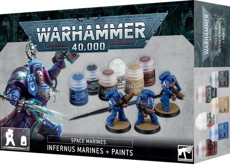 Games Workshop Warhammer 40k Infernus Space Marines + Paints