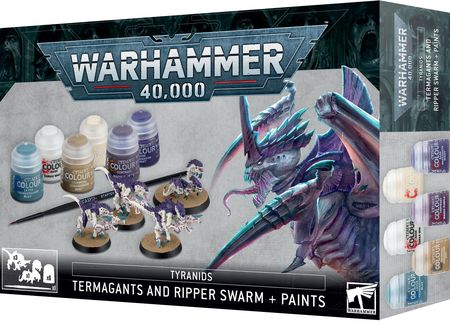 Games Workshop Warhammer 40k Tyranids Termagants and Ripper Swarm + Paints