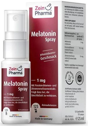 Zein Pharma Melatonin Spray 1Mg 25ml