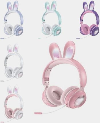 Bezprzewodowe słuchawki dla dziewczyny króliczek