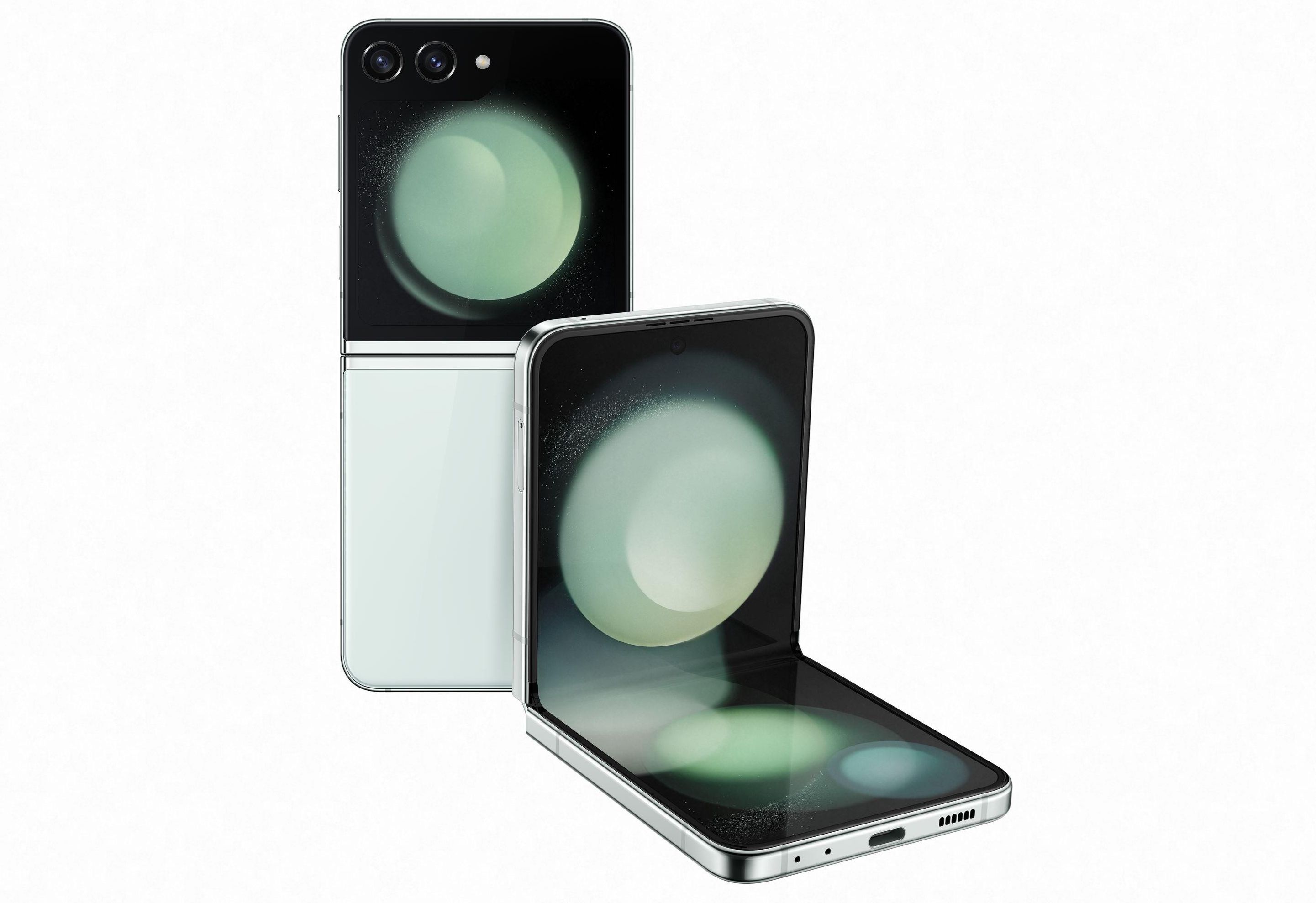 Android Galaxy Flip 5｜256gb｜SIMフリー Samsung Galaxy Z Flip5 5G SM-F731 8/256GB Miętowy - Cena