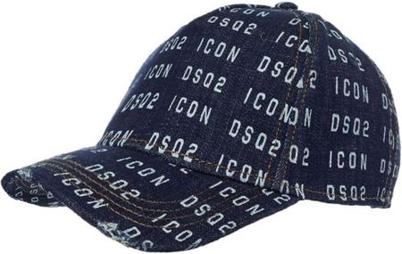 DSQUARED2 ICON markowa czapka DENIM BLU