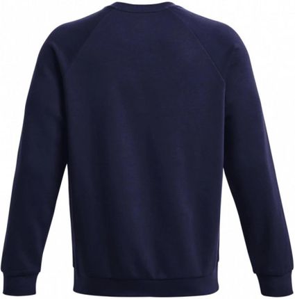 Męska bluza dresowa nierozpinana bez kaptura Under Armour UA Rival Fleece Crew - granatowa - zdjęcie 3