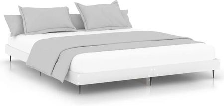 vidaXL Rama łóżka biała 120x200cm materiał drewnopochodny 120x200cm 832253