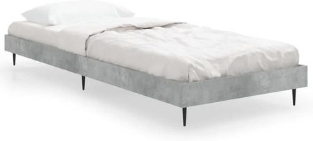 vidaXL Rama łóżka szarość betonu 75x190cm materiał drewnopochodny 75x190cm 832313