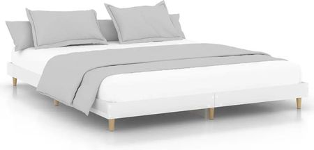 vidaXL Rama łóżka biała połysk 120x200cm materiał drewnopochodny 832047