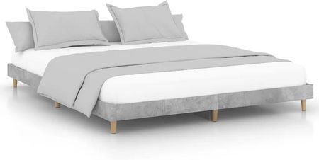 vidaXL Rama łóżka szarość betonu 120x200cm materiał drewnopochodny 832049