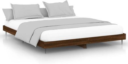 vidaXL Rama łóżka brązowy dąb 160x200cm materiał drewnopochodny 832236