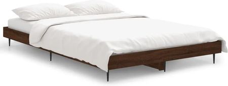 vidaXL Rama łóżka brązowy dąb 120x190cm materiał drewnopochodny 832300