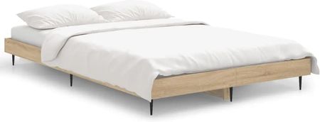 vidaXL Rama łóżka dąb sonoma 120x190cm materiał drewnopochodny 832296