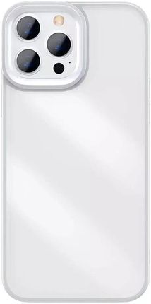 Coque rigide Baseus Crystal Phone Case pour iPhone 13 Pro avec cadre en TPU gris (ARJT000413)