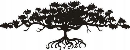 Naklejkolandia Naklejka Na Ścianę Drzewo Bonzai Drzewko Bonsai 200X77 Cm P1395324261