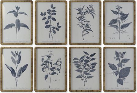 Dkd Home Decor Obraz Nowoczesny Rośliny Botaniczne 50X2,5X70 Cm (8 Sztuk) 736584