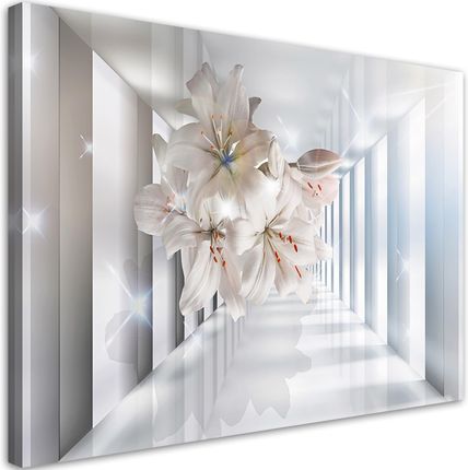 Feeby Obraz Na Płótnie Kwiaty W Korytarzu 3D ( 60X40) 1492453