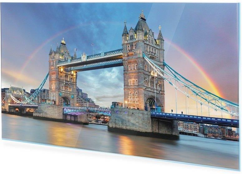 Homeprint Obraz Na Szkle Akrylowym Most Tower Bridge Londyn X Cm