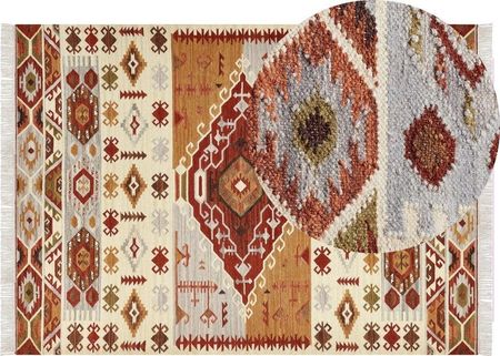 Beliani Dywan Wełniany Kilim 200X300 Cm Wielokolorowy Proshyan Lumarko 12934509