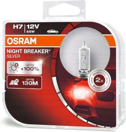 Osram H7 12V Night Breaker Silver 100% O9X40 Żaró