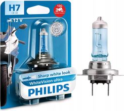 Philips White Vision Ultra Moto H7 12V 55W