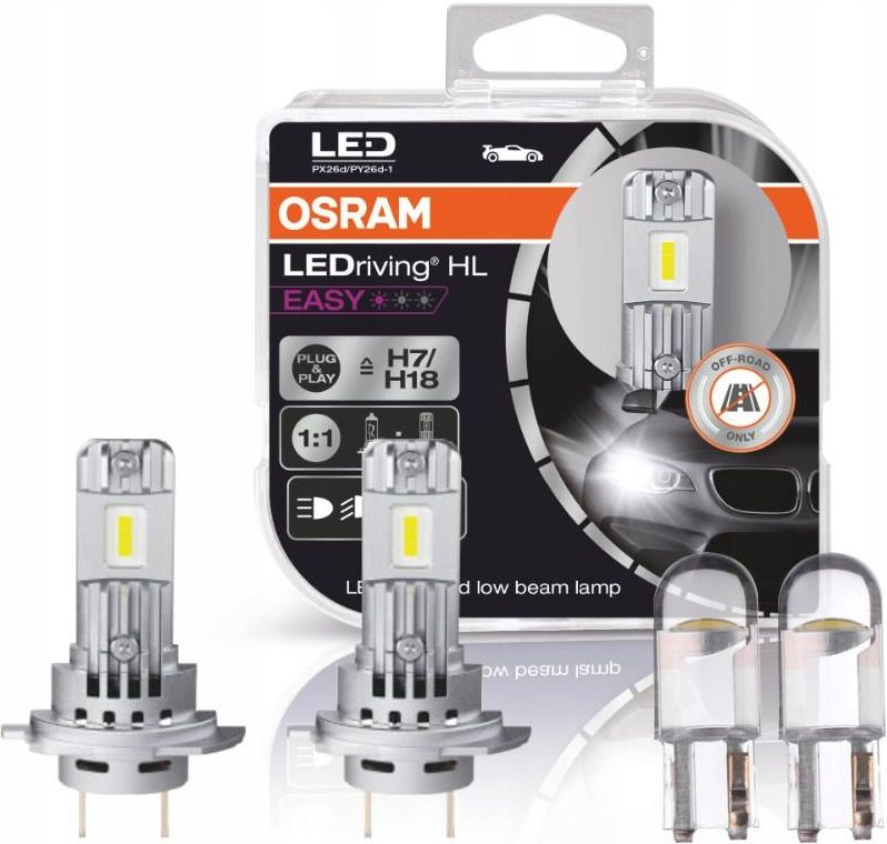 LED BULB SET H7/H18 OSRAM LEDriving HL INTENSE 64210DWINT-2HFB 12V PX26d HCB