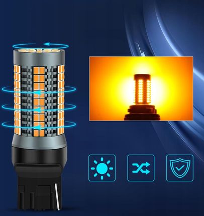 Xstorm Żarówka W21W T20 Led Pomarańczowa Kierunki - zdjęcie 2