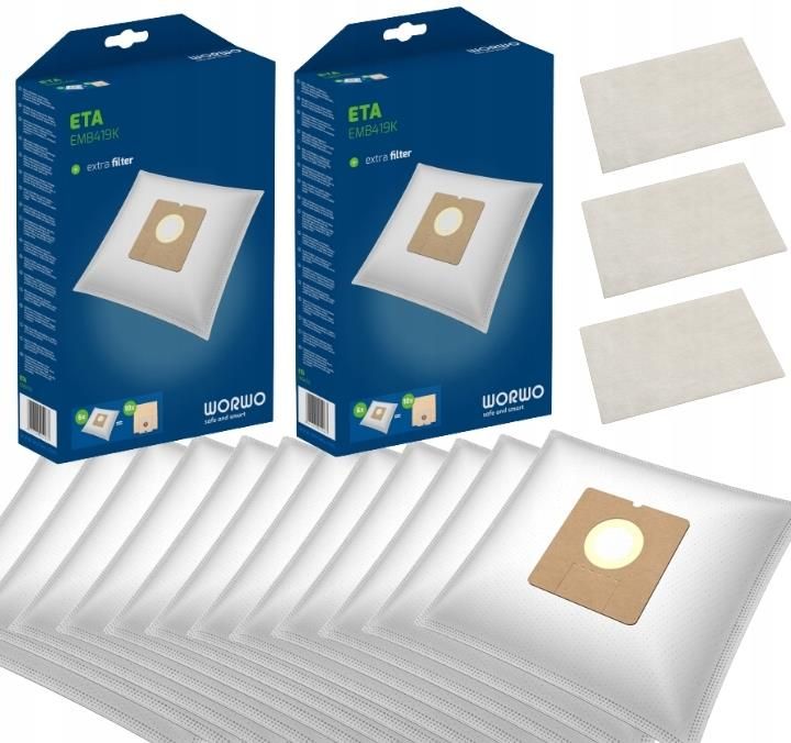 10 Sacchetti per aspirapolvere per Dirt Devil M 7005 di 1, 2, 3, Sacchetti in Microfibra (OVP – nv607