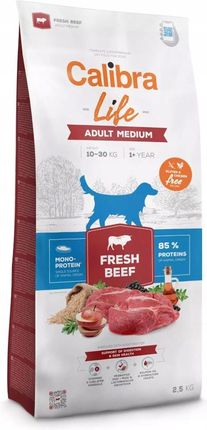 Calibra Dog Life Adult Medium Fresh Beef 2,5Kg