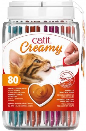 Catit Creamy Régals Sains à Lécher Pour Chats, Thon, Paquet De 12