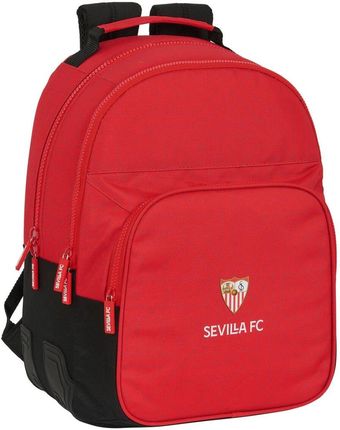 Sevilla Fútbol Club Emaga Plecak Szkolny Czarny Czerwony 32X42X15Cm