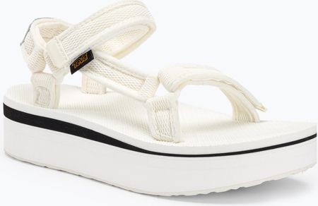 Teva Sandały Flatform Universal Mesh Print Bright White