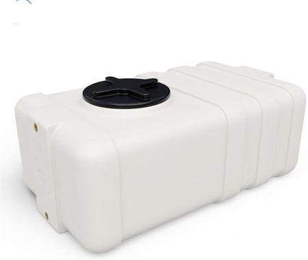 Zbiornik plastikowy 100 l SG biały wym. 80 x 48 x 34 cm (gwint dolny i górny mosiężny 3/4 cala)