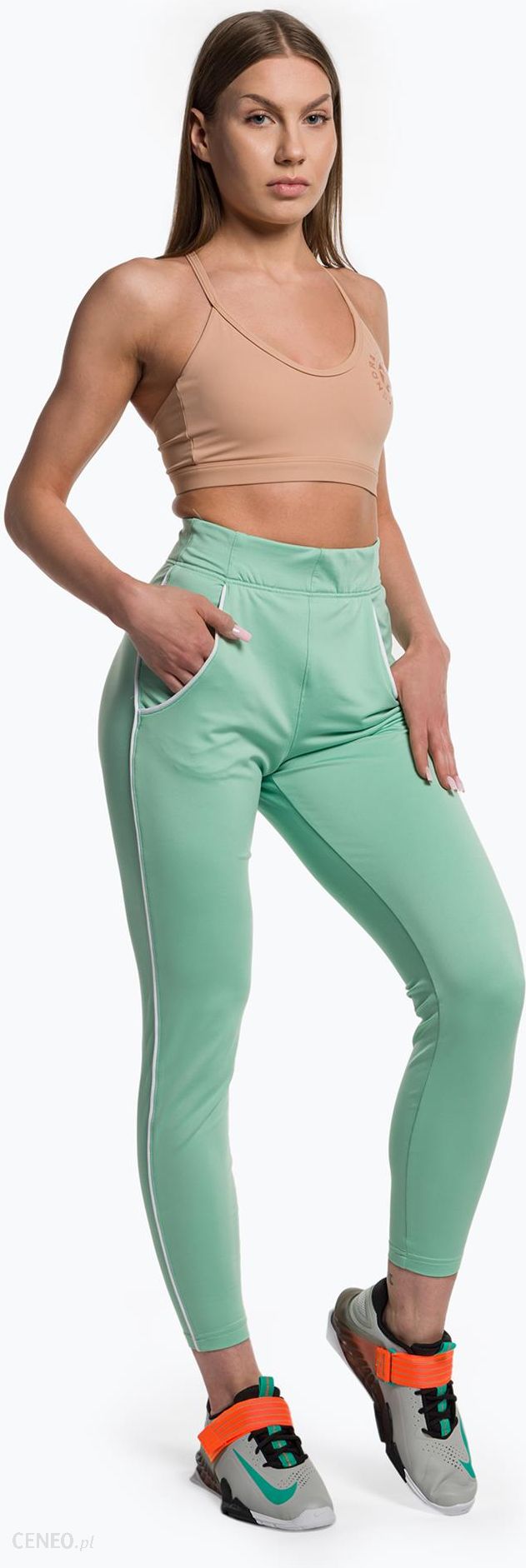 Women's Gymshark Recess Track training trousers cactus green 