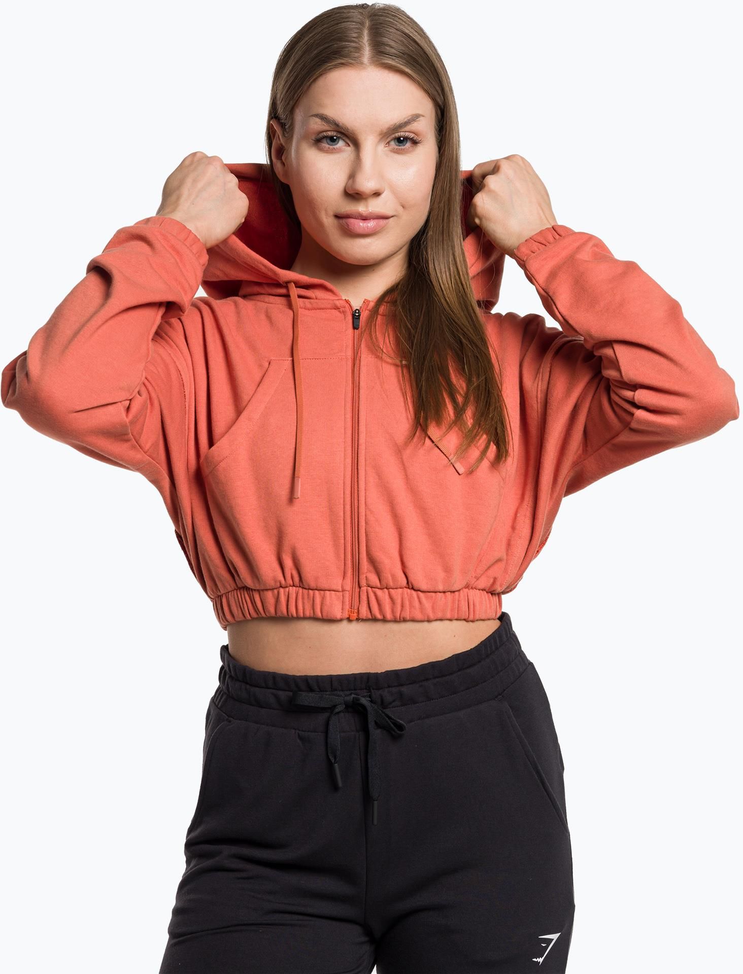 Gymshark Bluza Kk Twins Zip Up Crop Orange - Ceny i opinie - Ceneo.pl