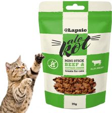 Happy Snacky Łapsie Ale Kot Przysmak Patyczki Z Wołowiny I Tworożku 70g