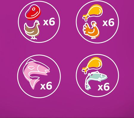 Вологі пакетики Whiskas Adult Tasty Mix Chef's Choice для дорослих котів у соусі 24x85 г - фото 2