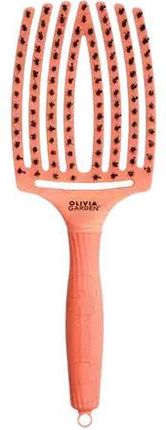 Olivia Garden Szczotka Do Włosów Finger Brush Włosie Dzika Roz. L Coral
