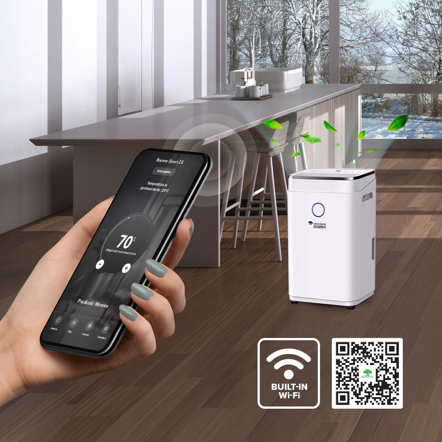 фото Осушитель воздуха Mycond Roomer Smart 25 MCDHRMS25
