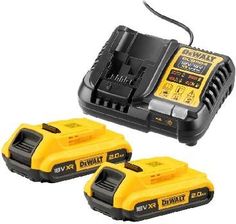 Zdjęcie Zestaw startowy DeWalt DCB1104D2 ładowarka + 2 akumulatory 18V/2.0Ah - Płock