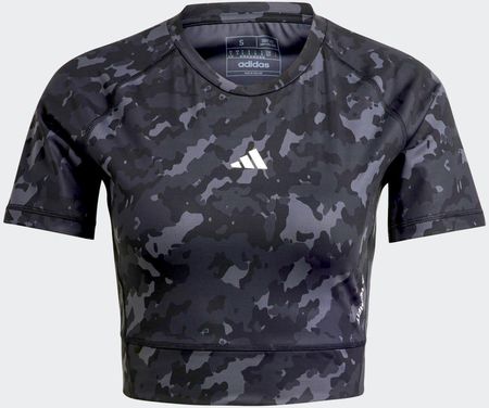 Damska Koszulka z krótkim rękawem Adidas TF Print Cro T Il1071 – Szary