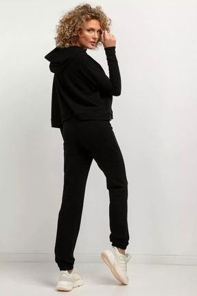 Komfortowe spodnie dresowe typu jogger (Czarny, XS)