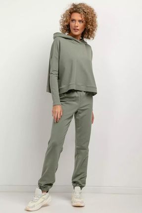 Komfortowe spodnie dresowe typu jogger (Zielony, M)