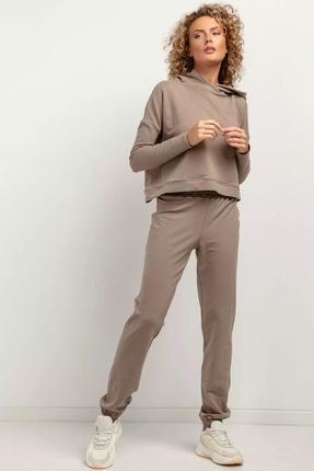 Komfortowe spodnie dresowe typu jogger (Cappuccino, XS)