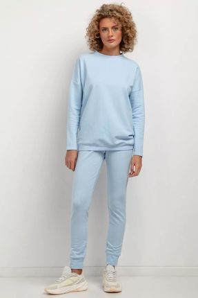 Komfortowa bluza dresowa (Błękitny, M/L)
