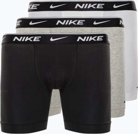 Bokserki męskie Nike Everyday Cotton Stretch Boxer Brief 3Pk MP1 white/grey heather / black