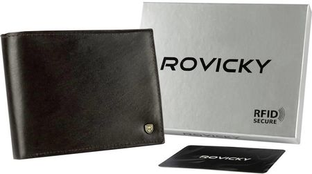Klasyczny, skórzany portfel męski — Rovicky