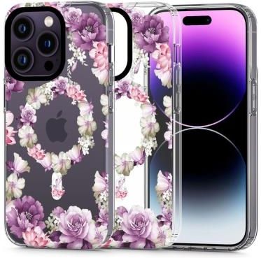 Tech Protect Magmood Magsafe Iphone 13 Pro Max Rose Floral