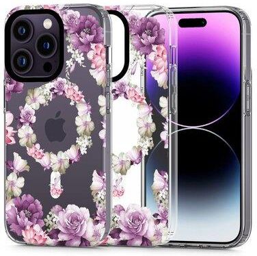 Etui TECH-PROTECT MagMood MagSafe do Apple iPhone 13 Pro Max Rose Floral