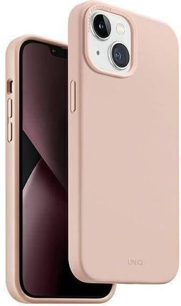 UNIQ etui Lino Hue iPhone 14 Plus 6,7" Magclick Charging różowy/blush pink