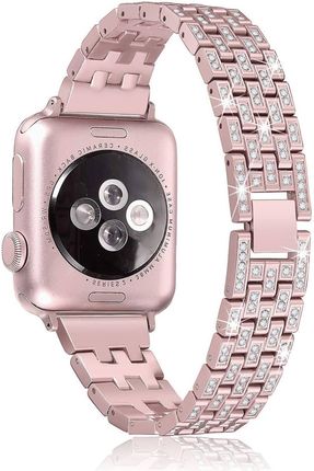 Nemo Pasek Do Apple Watch 4 5 6 7 8 Se Ultra Diamond Bumper Różowe