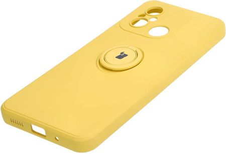 Bizon Etui Case Silicone Ring Sq Do Xiaomi Redmi 12C Żółte - zdjęcie 2