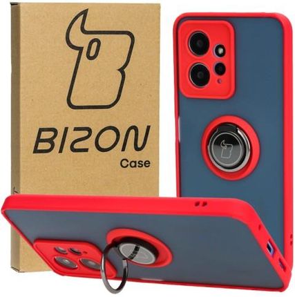 Bizon Etui Case Hybrid Ring Do Xiaomi Redmi Note 12 4G Czerwone